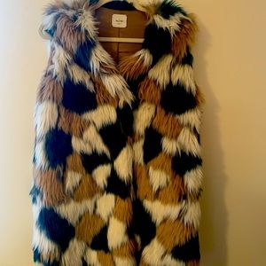 Neiman Marcus Faux Fur Vest